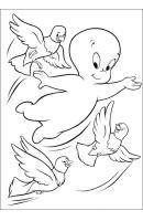 Casper het vriendelijke spookje kleurplaat 8